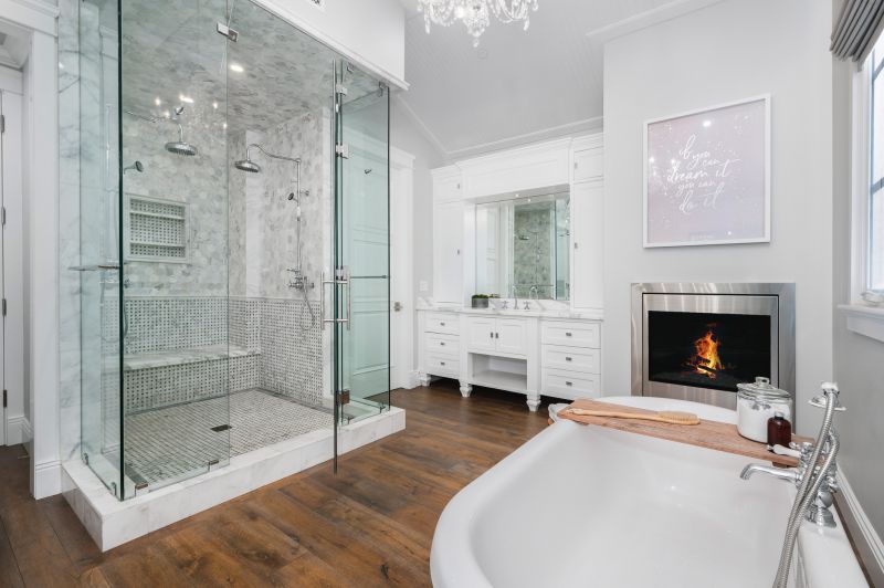 Walk-In Shower with Frameless Glass